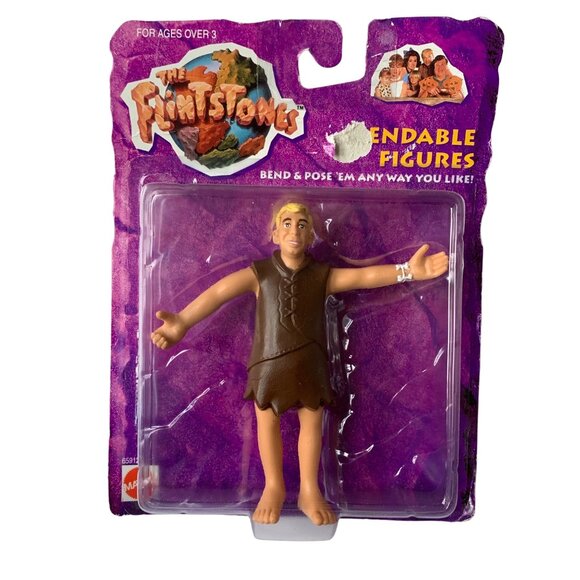 Mattel The Flintstones Bendable Figures New Barney - Picture 1 of 4